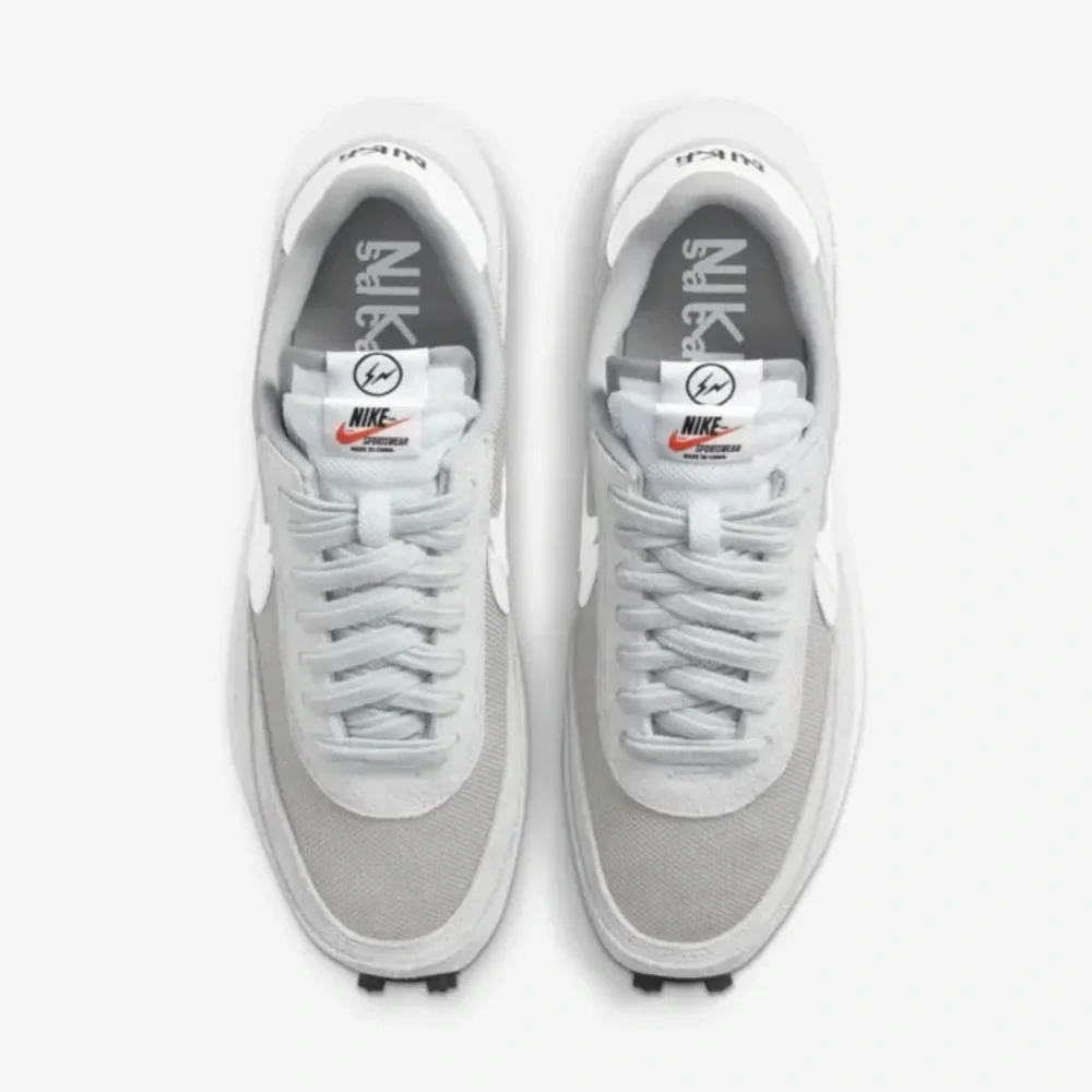 🎉Nike x Sacai x Fragment LDWaffle Sneaker Ltd Ed. Grey/White Men 9/Women 10.5 - Picture 4 of 16